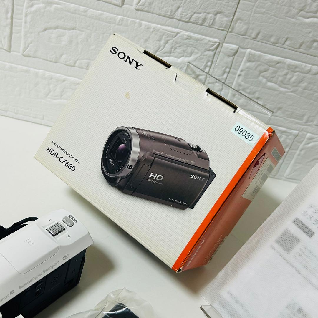 【未使用級】SONY HDR-CX680 ビデオカメラ ホワイト 別途購入品あり