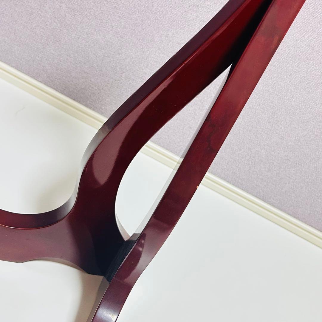 【美品】木製 三線立て スタンド 三角型