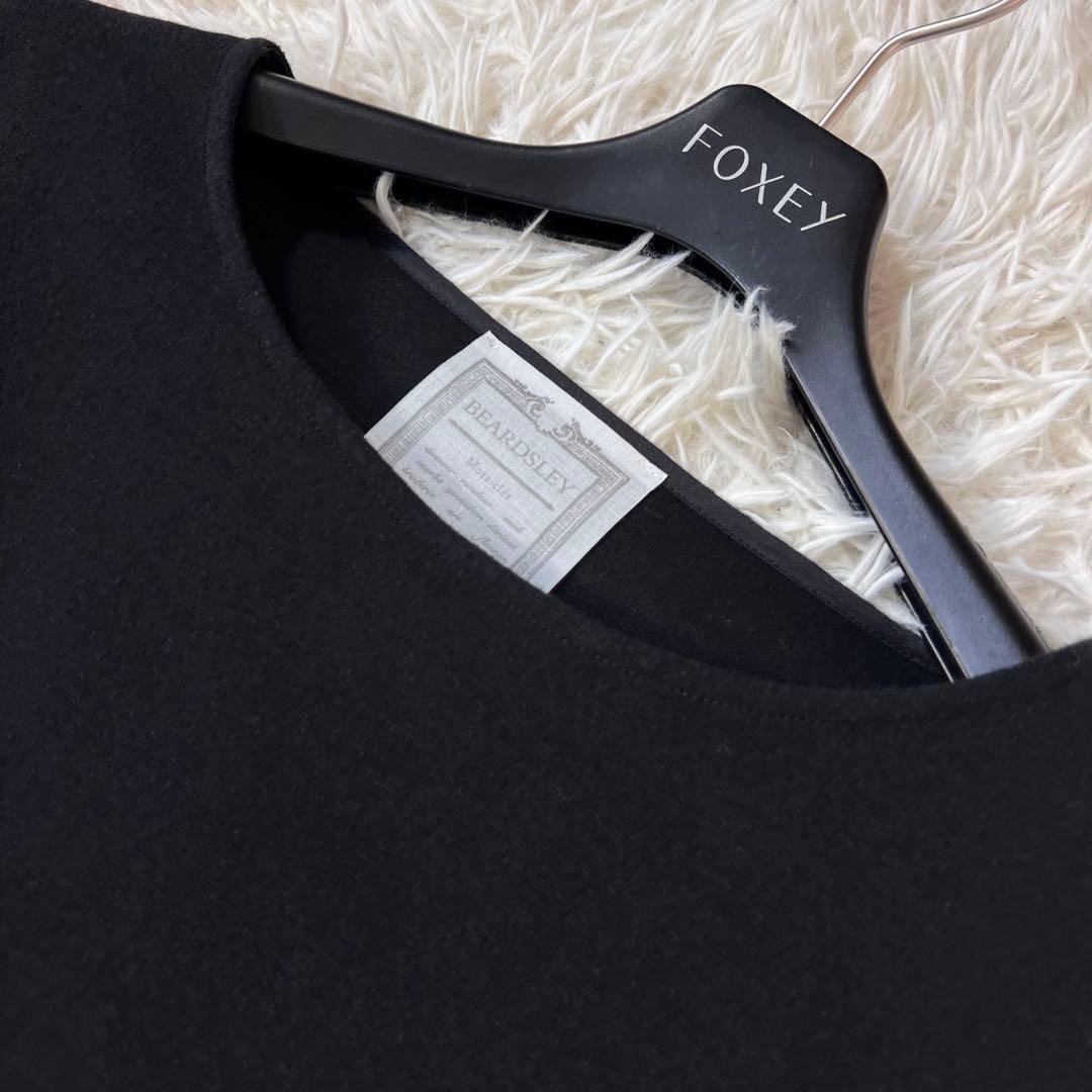 BEARDSLEY ビアズリー 裾レース カットソー ブラック