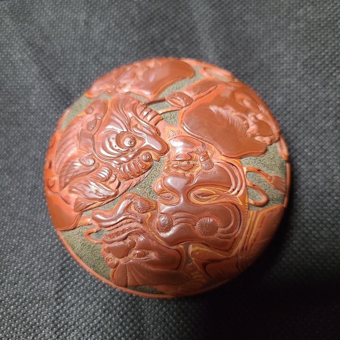 希少本堆朱香合