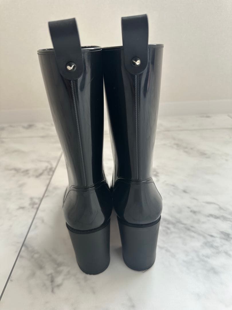 Christian Louboutin♡ブラックヒールレインシューズ