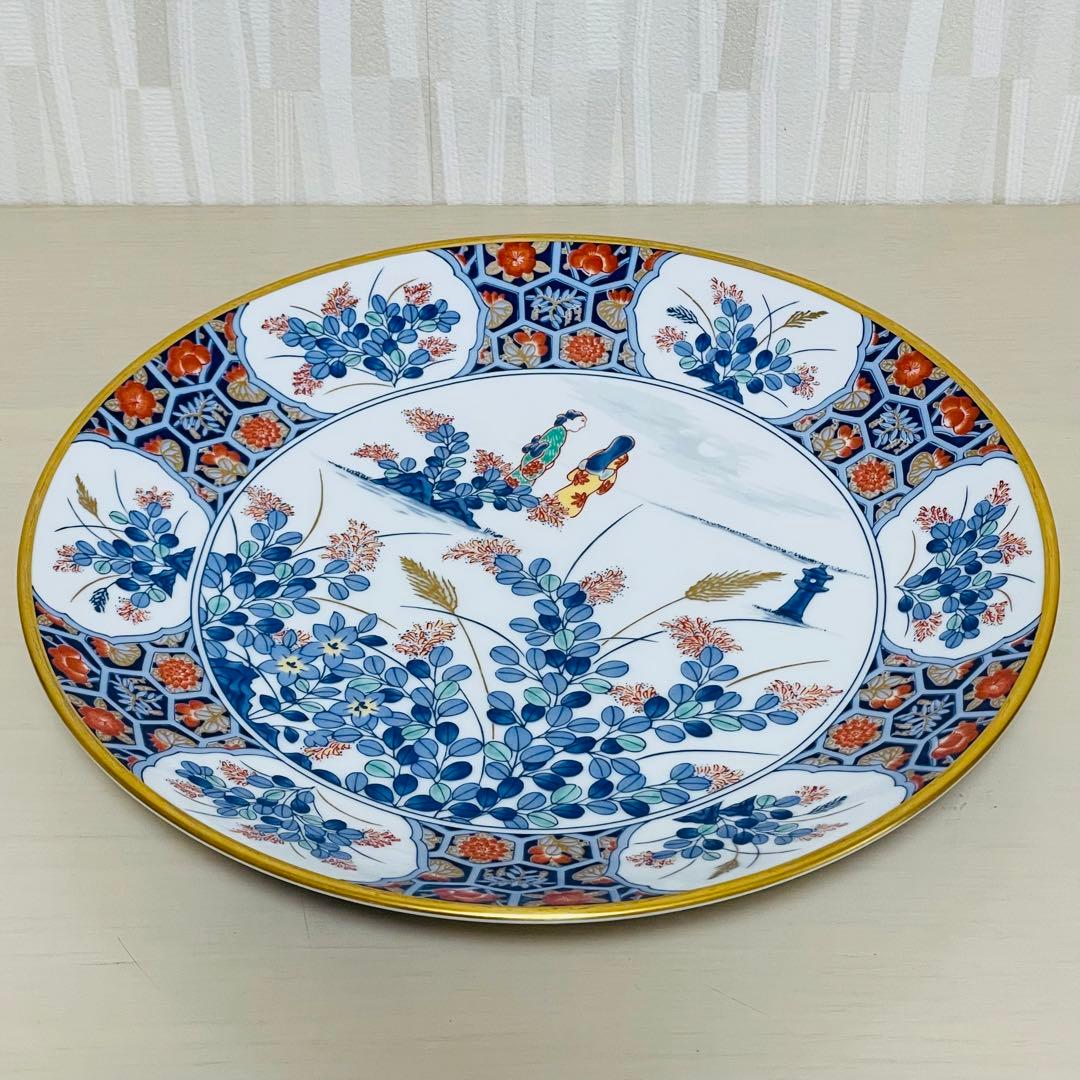 香蘭社 有田焼 フランクリンポーセリン 限定版絵皿 花の宴の内 6枚セット