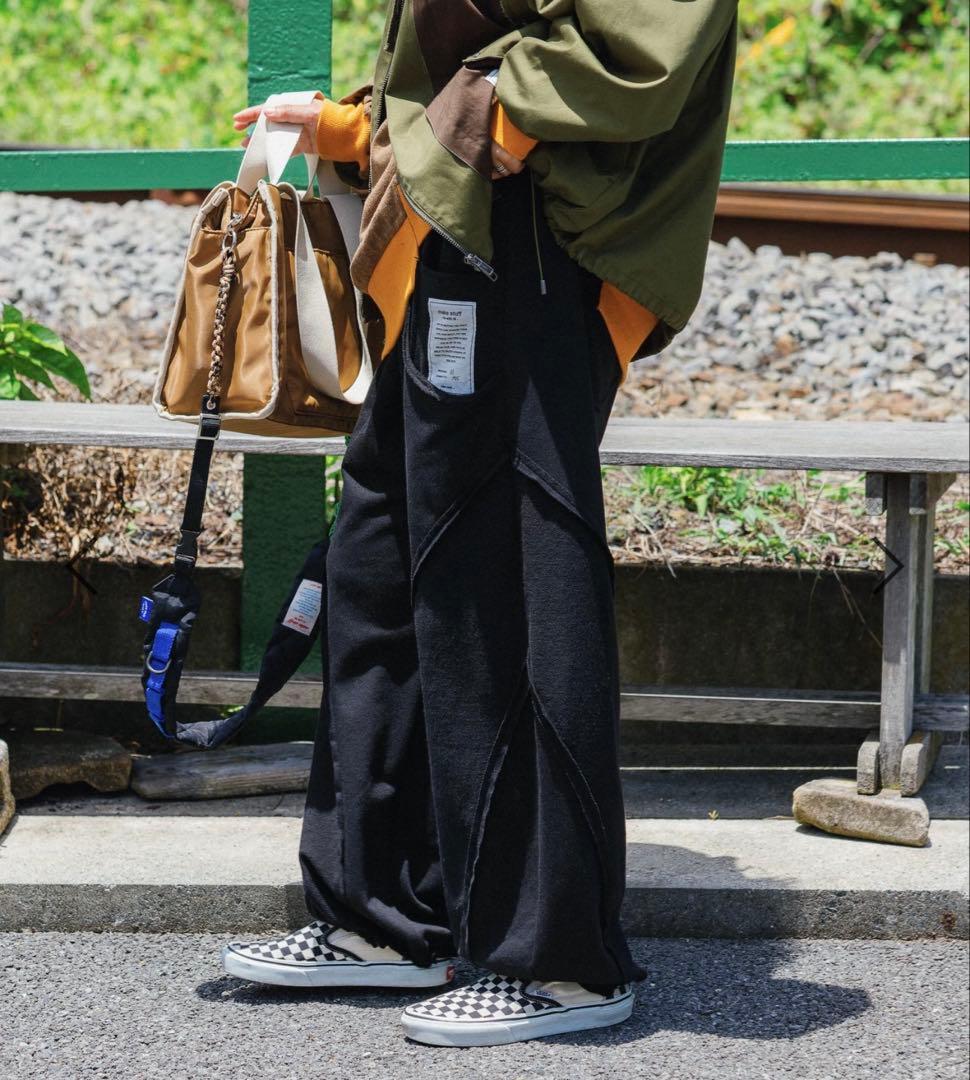 [be with M] Misayo ラクキリ スウェット パンツ　ブラック