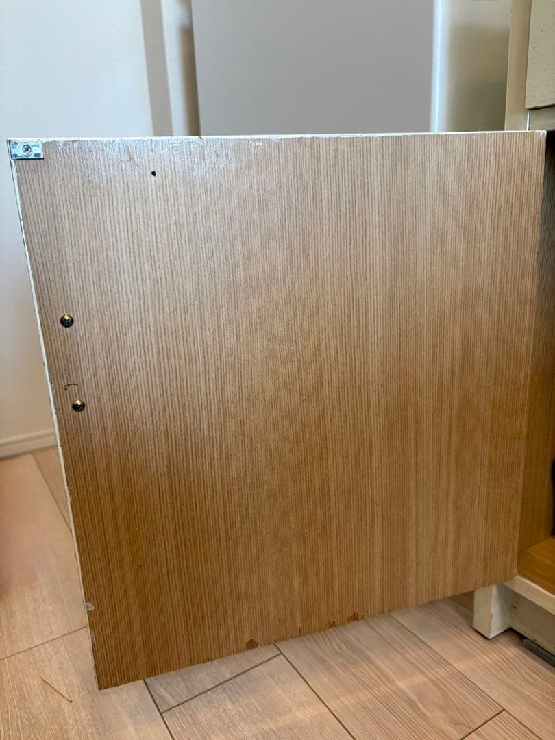 食器棚　ホワイト　ライティングビューロー　収納棚　木製　白