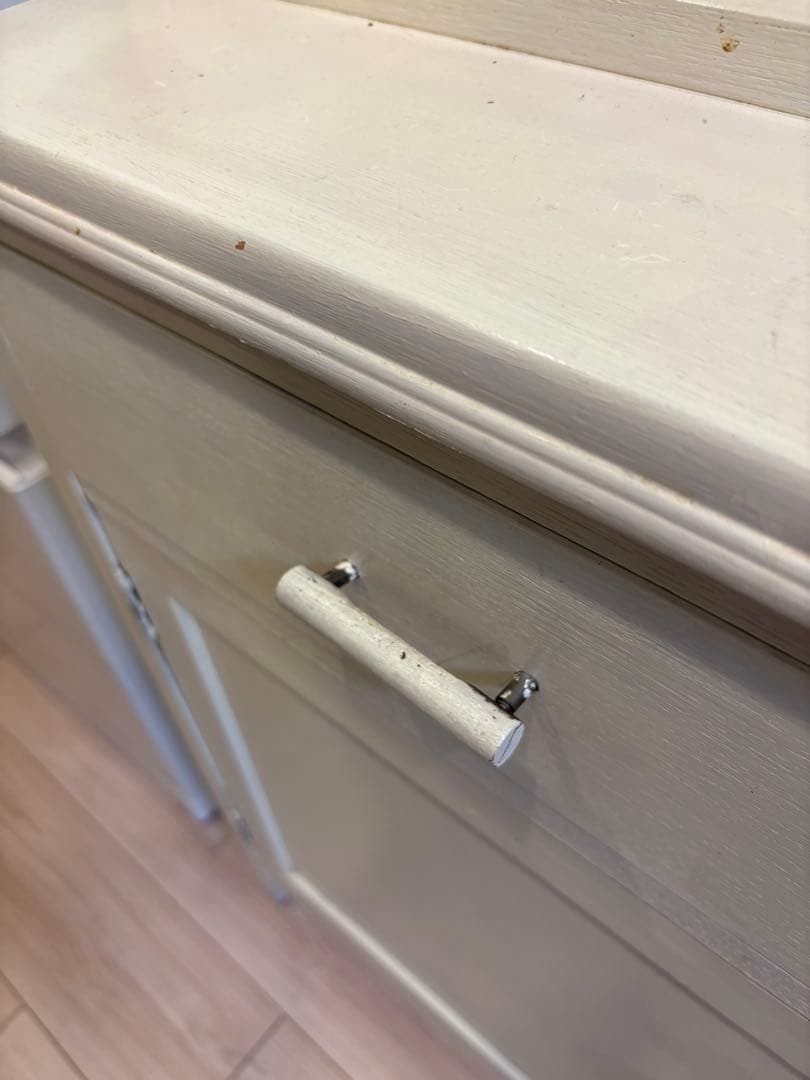 食器棚　ホワイト　ライティングビューロー　収納棚　木製　白