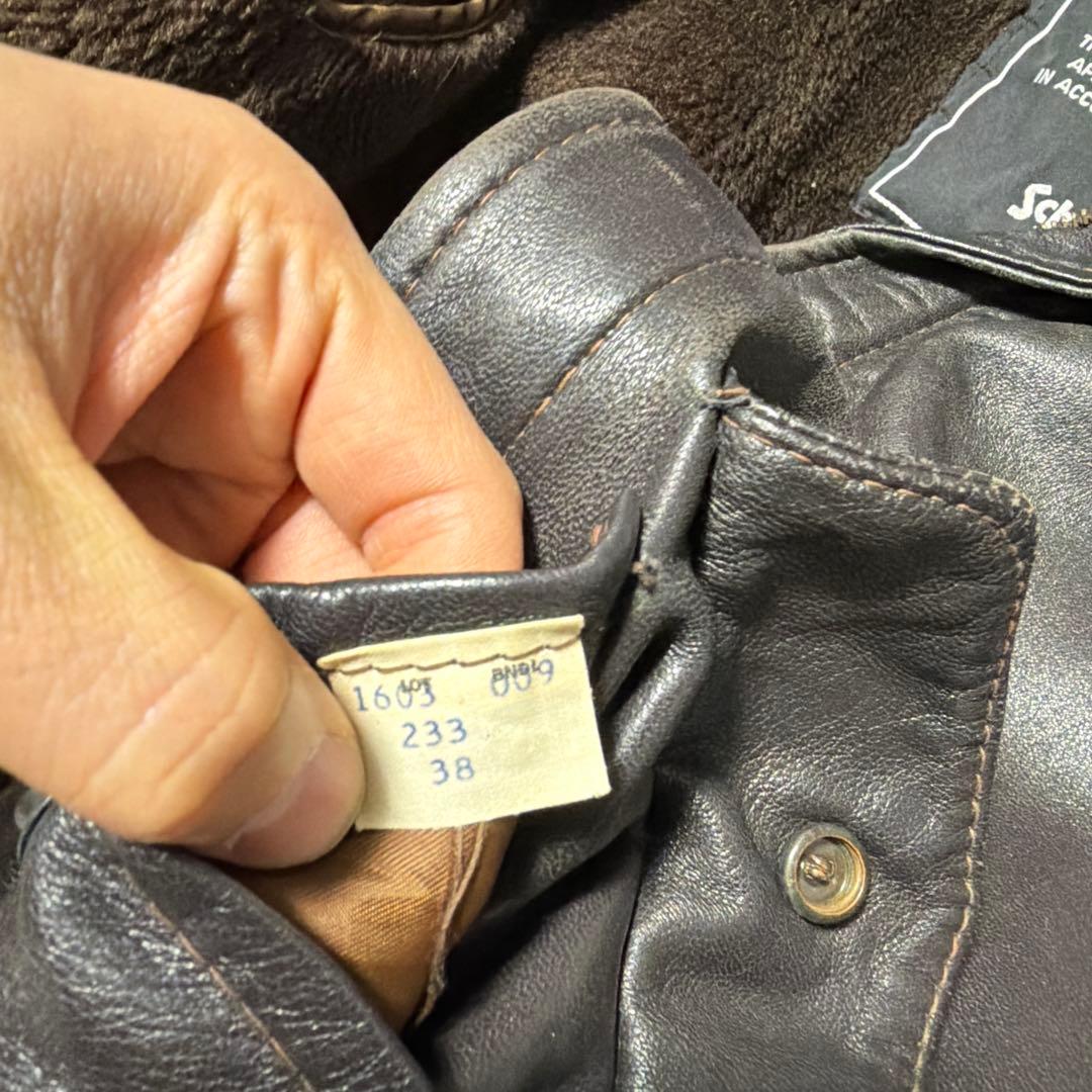 '*'様 Schott フライトジャケット A-2 ブラウン 38サイズ ビンテ