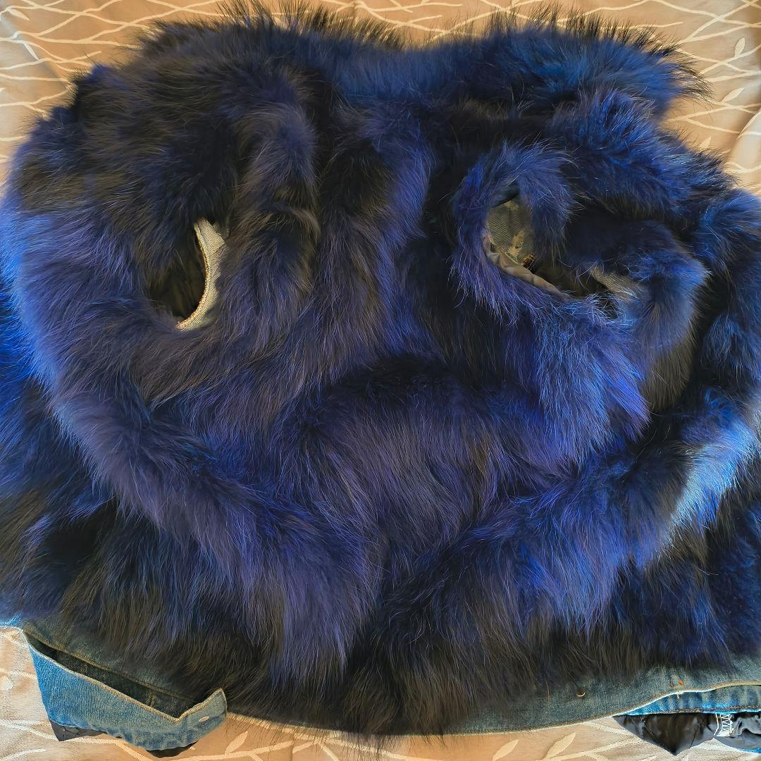 I love DIY ファー付き デニムジャケット Gジャン M 3way