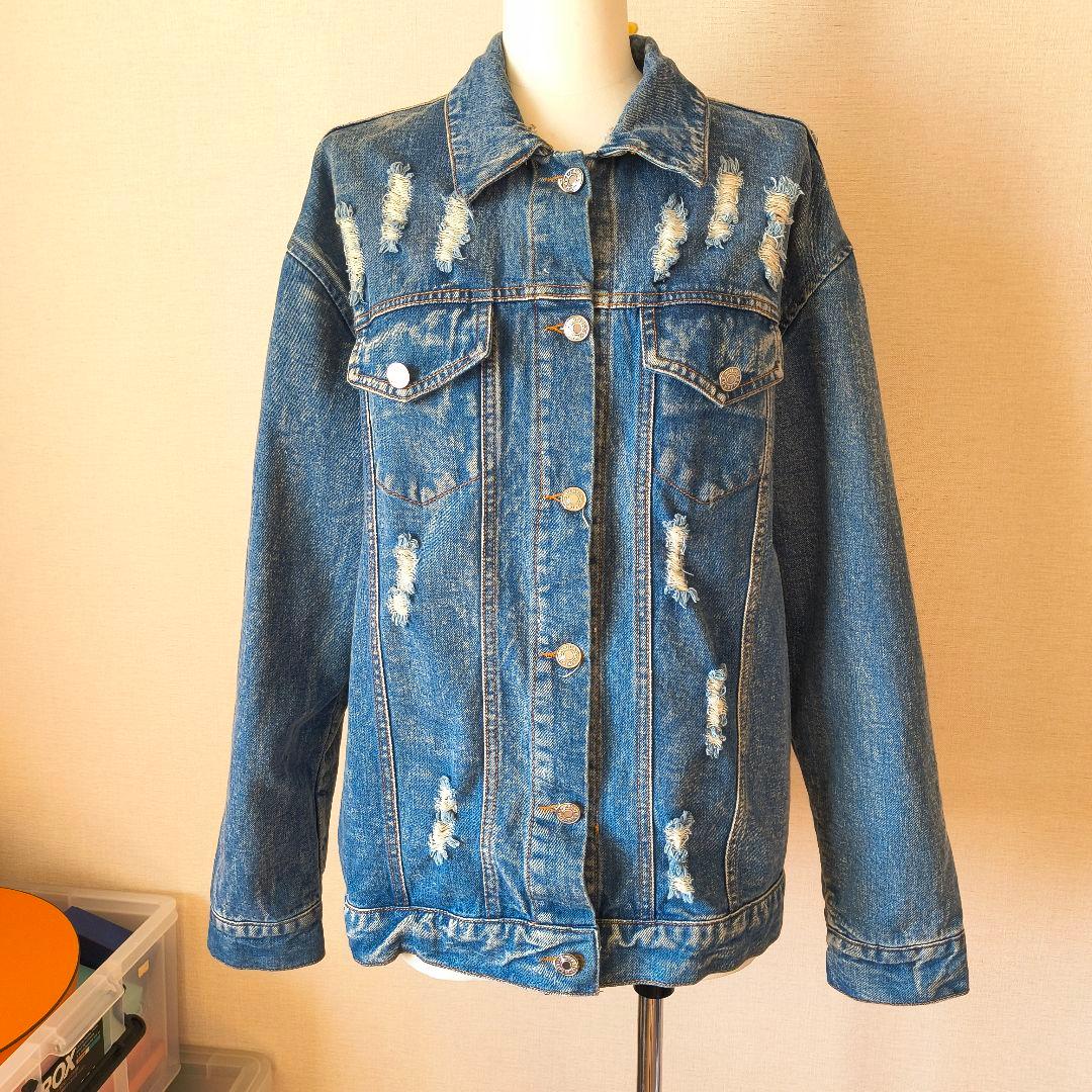 I love DIY ファー付き デニムジャケット Gジャン M 3way