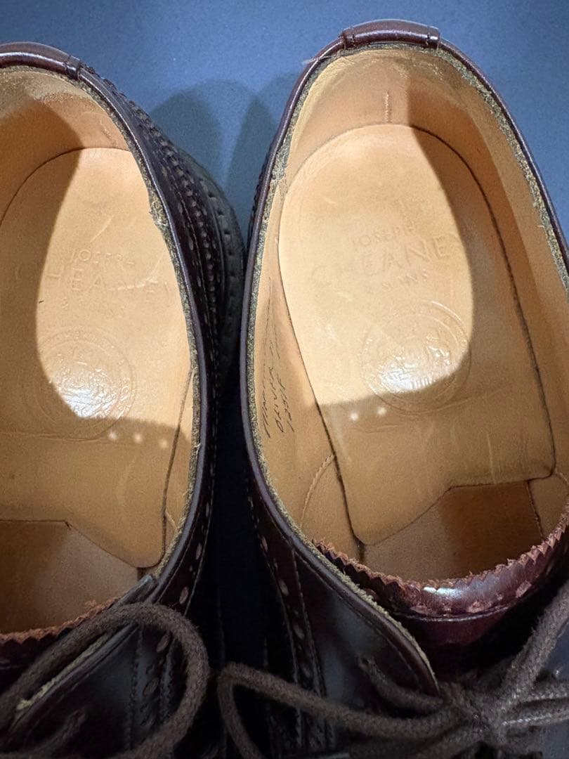 ジョセフチーニー ロングウィングダービーブローグシューズ