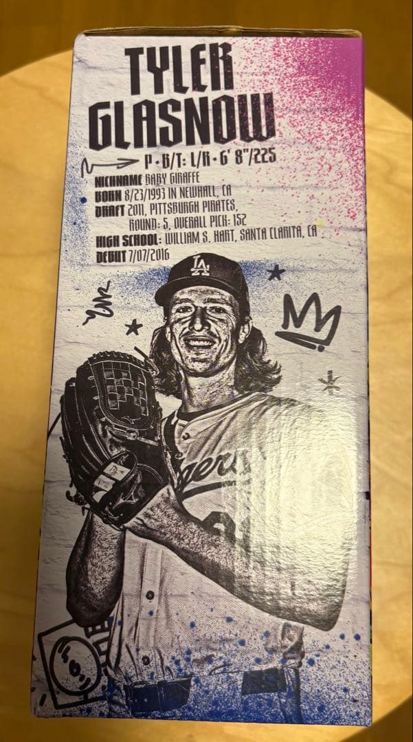 ドジャース　グラスノー　ボブルヘッドフィギュア