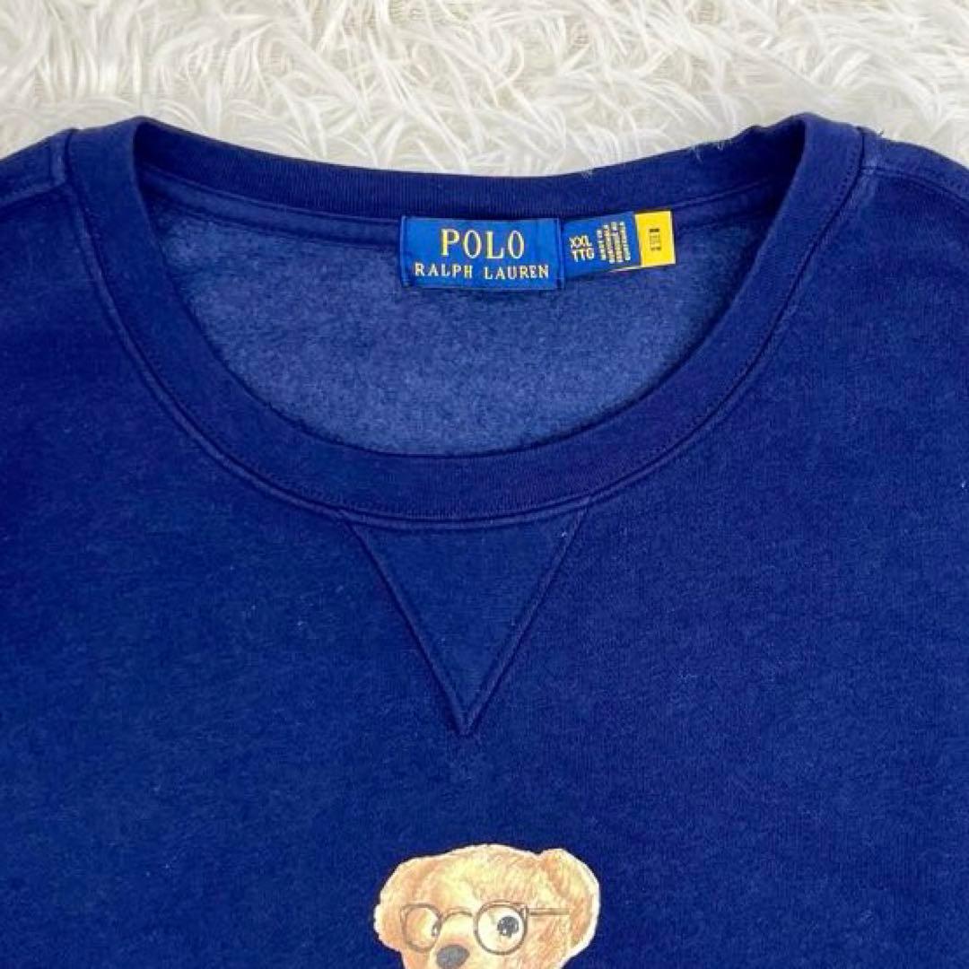 【XXL】ラルフローレン・スウェット・トレーナー・ポロベア・前Vガゼット