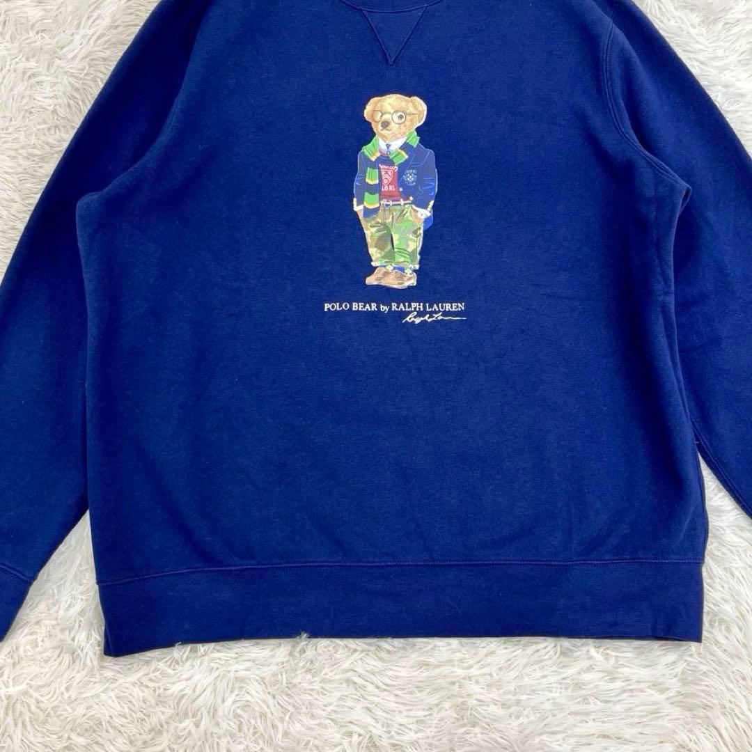 【XXL】ラルフローレン・スウェット・トレーナー・ポロベア・前Vガゼット