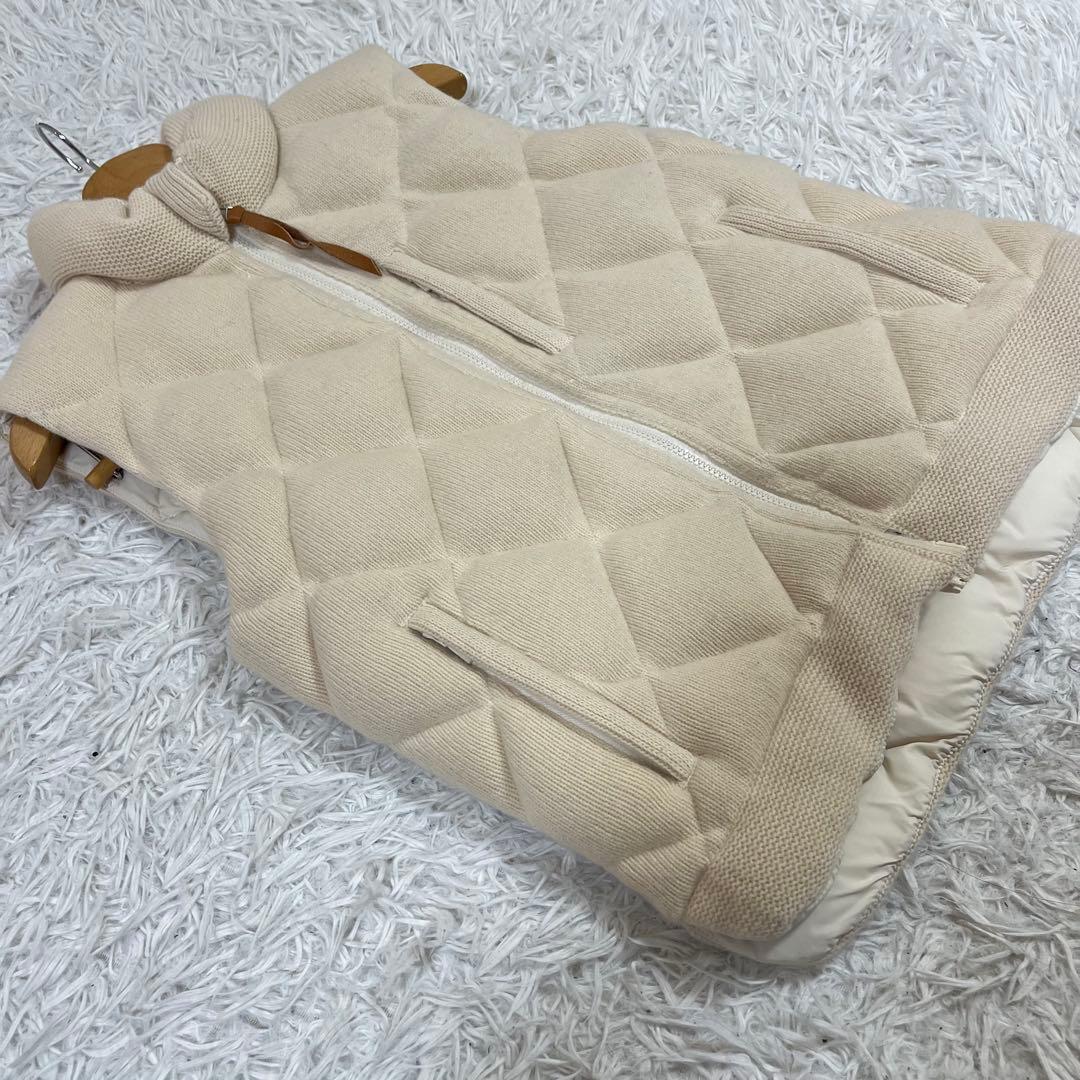 し*う様 THREE DOTS スリードッツ カシミヤ混 ダウンベスト 旧タグ