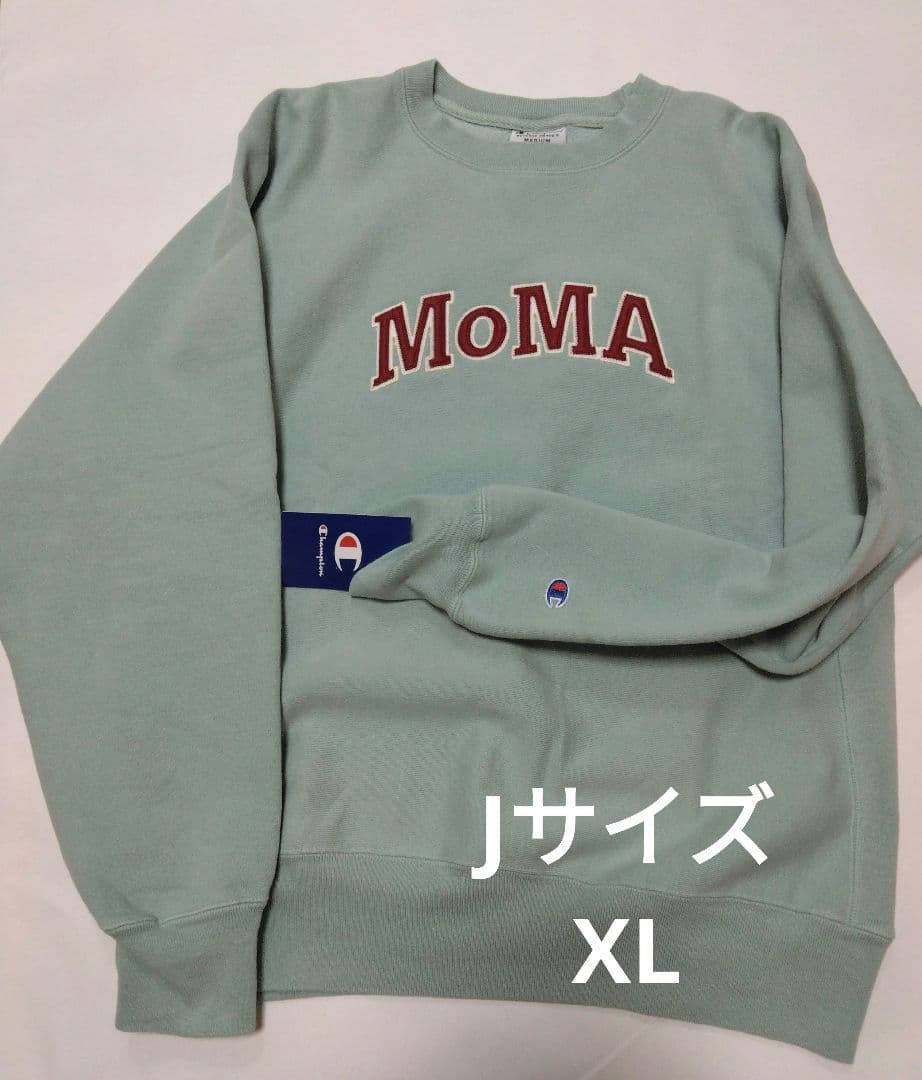 h*7様 【希少】MOMA×Champion 刺繍ロゴスエット