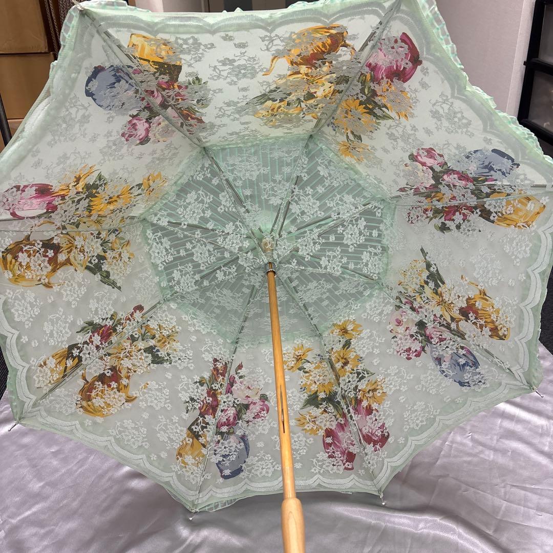 ノンノンドール☆日傘　裏側レース張り