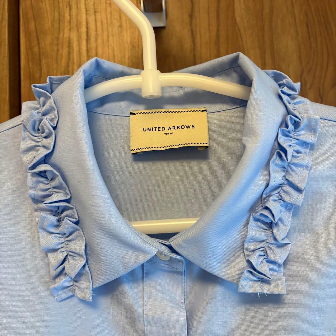 UNITED ARROWS ミニフリルシャツ