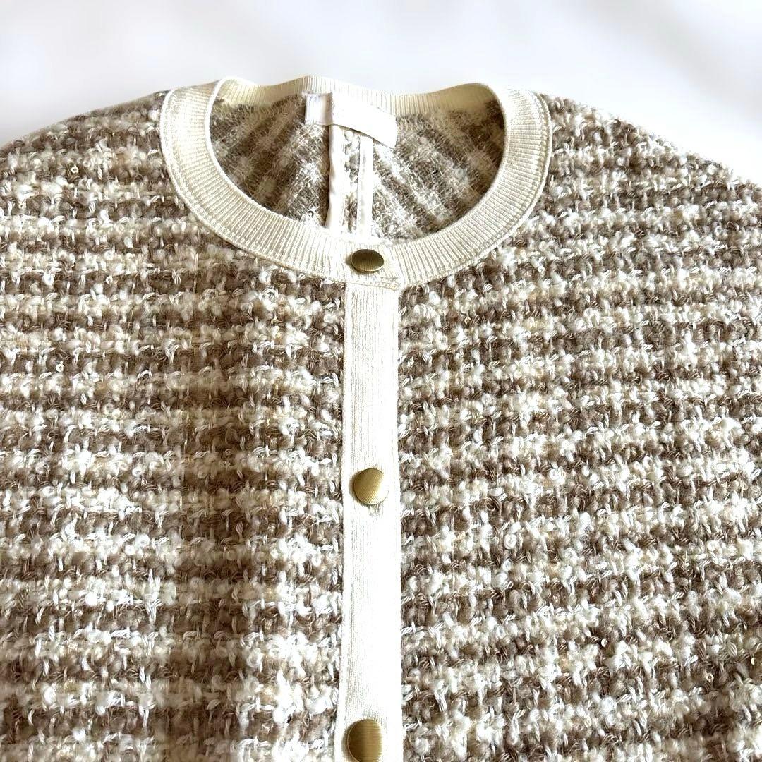 tomorrowland Ballsey ファンシーツィードニットジレ