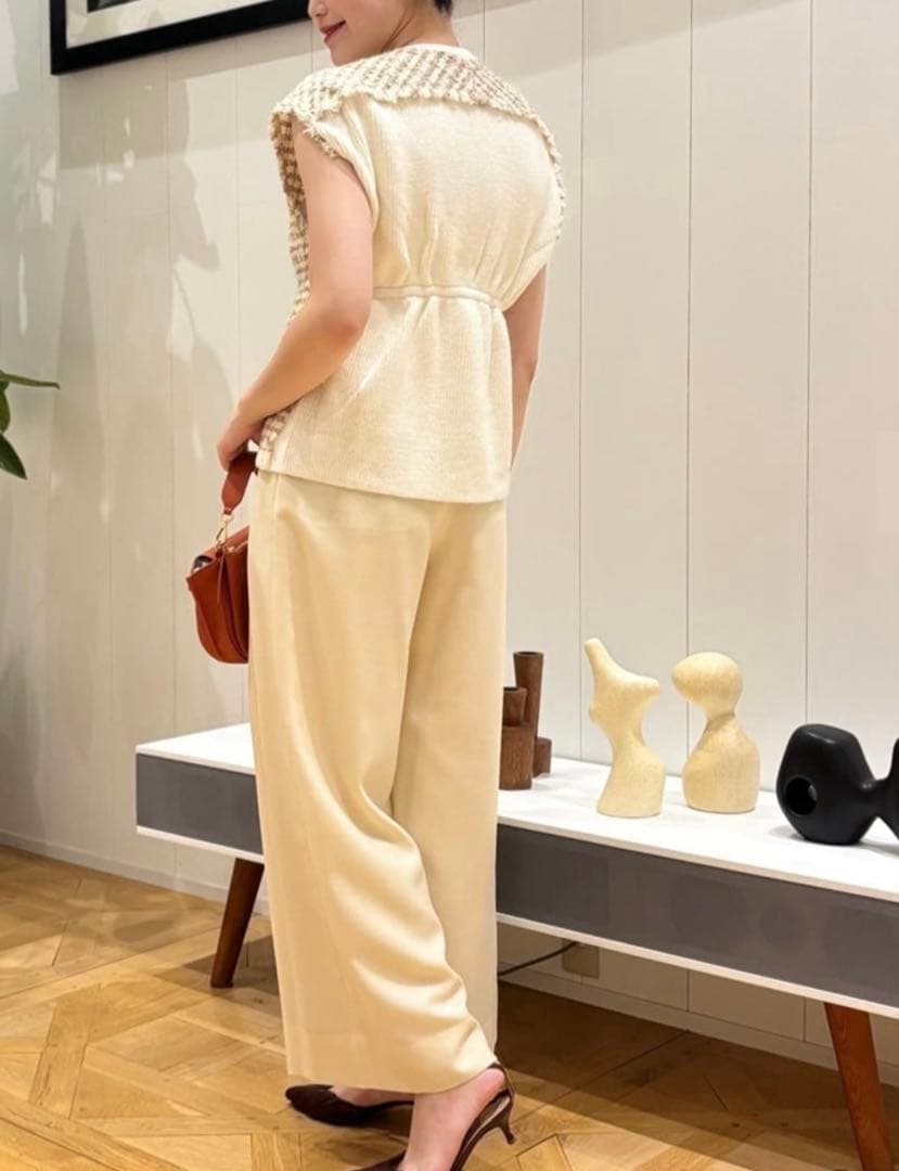 tomorrowland Ballsey ファンシーツィードニットジレ