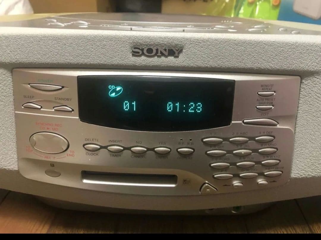 ZS-M35 SONY CD・MD・カセットデッキ リモコン付　レア　昭和