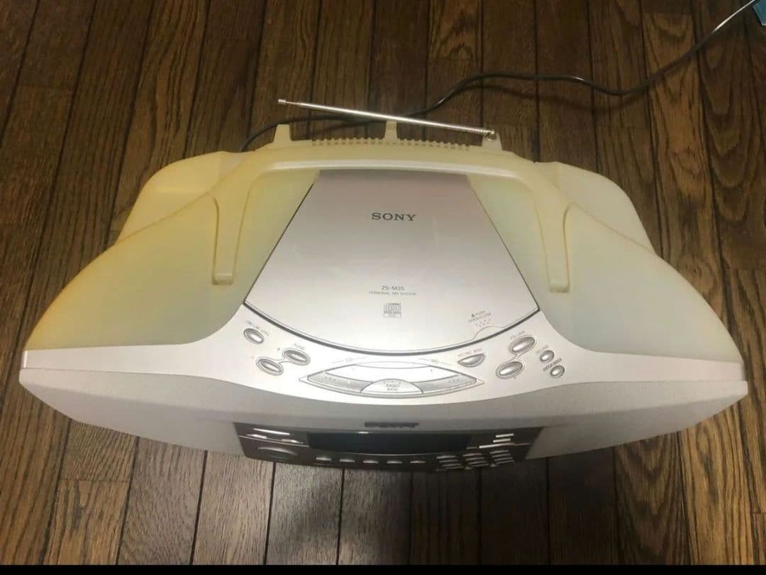 ZS-M35 SONY CD・MD・カセットデッキ リモコン付　レア　昭和