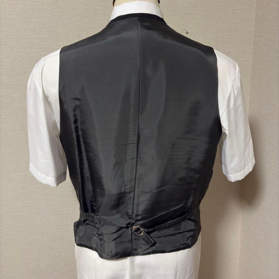 abx セットアップ スーツ スリーピース チェック グレー 上下 XL 大きい