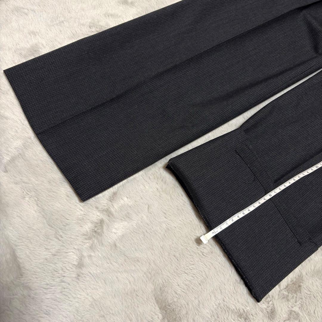 abx セットアップ スーツ スリーピース チェック グレー 上下 XL 大きい