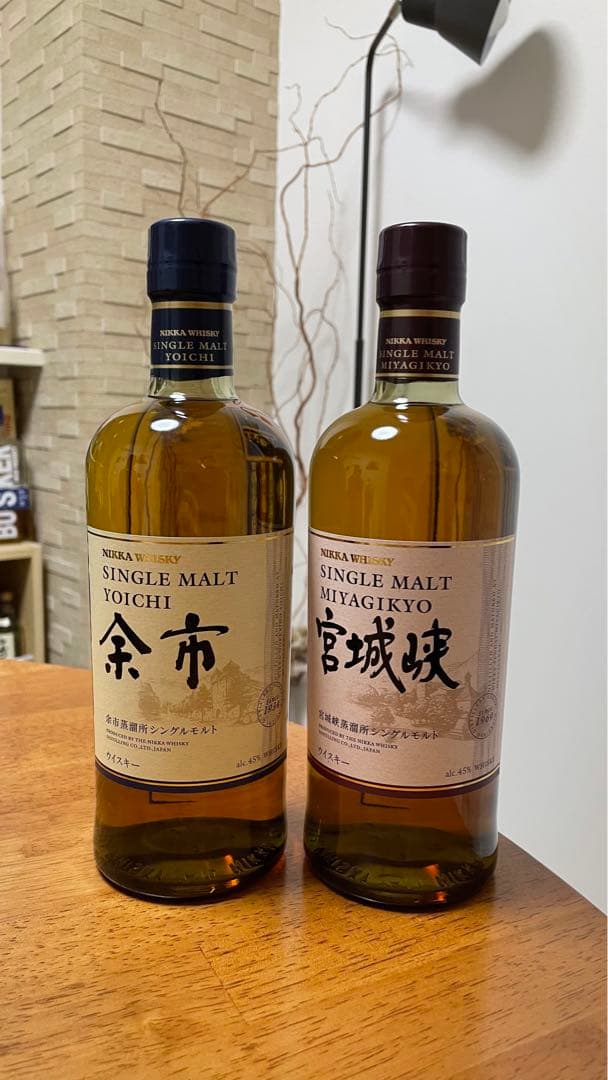 余市、宮城峡２本セット　ニッカウイスキー