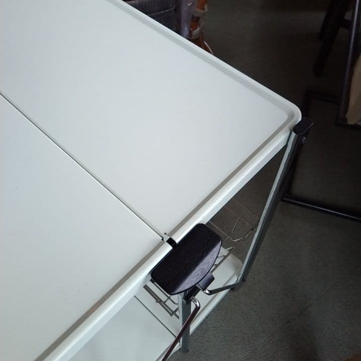 ホワイト キッチンワゴン キャスター付き ホールディングトローリー　ダルトン風