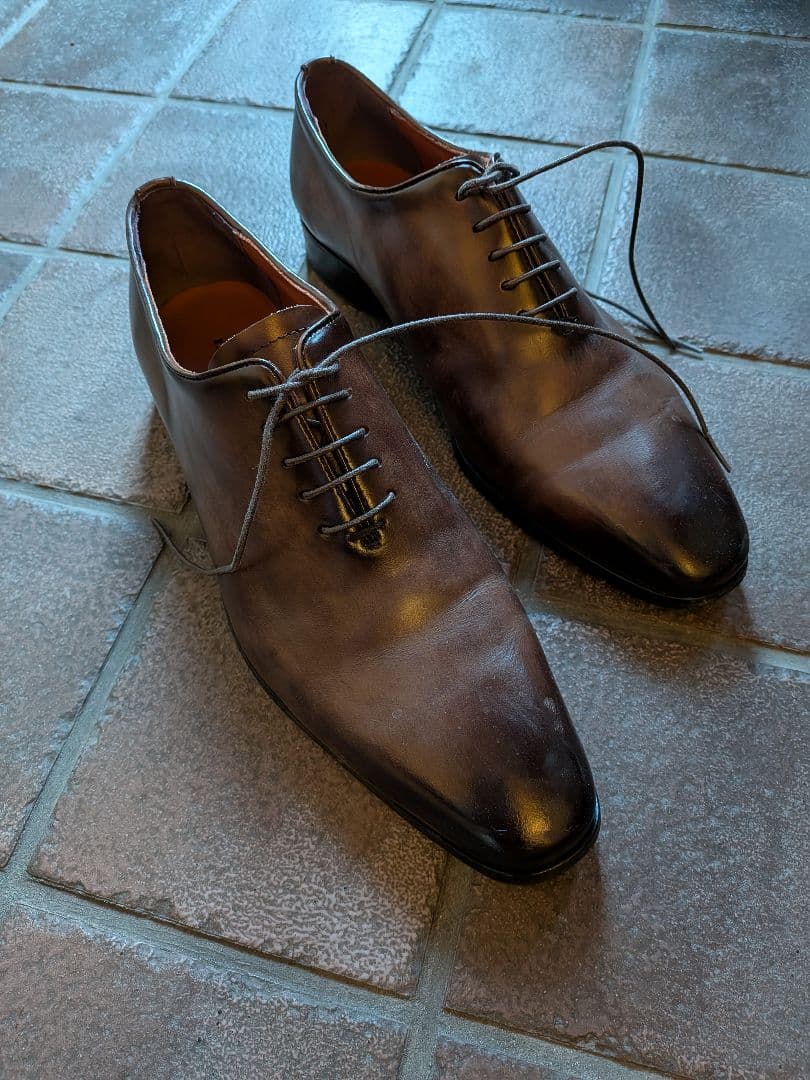 マドラス　MADRAS　ホールカット　革靴　25.5cm　 ダークブラウン