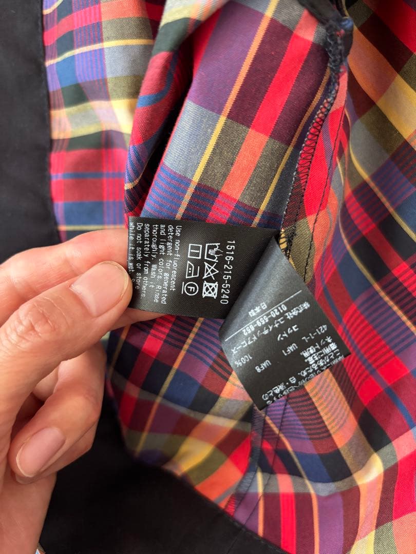 ユナイテッドアローズ　チェック柄　フレアノースリーブ