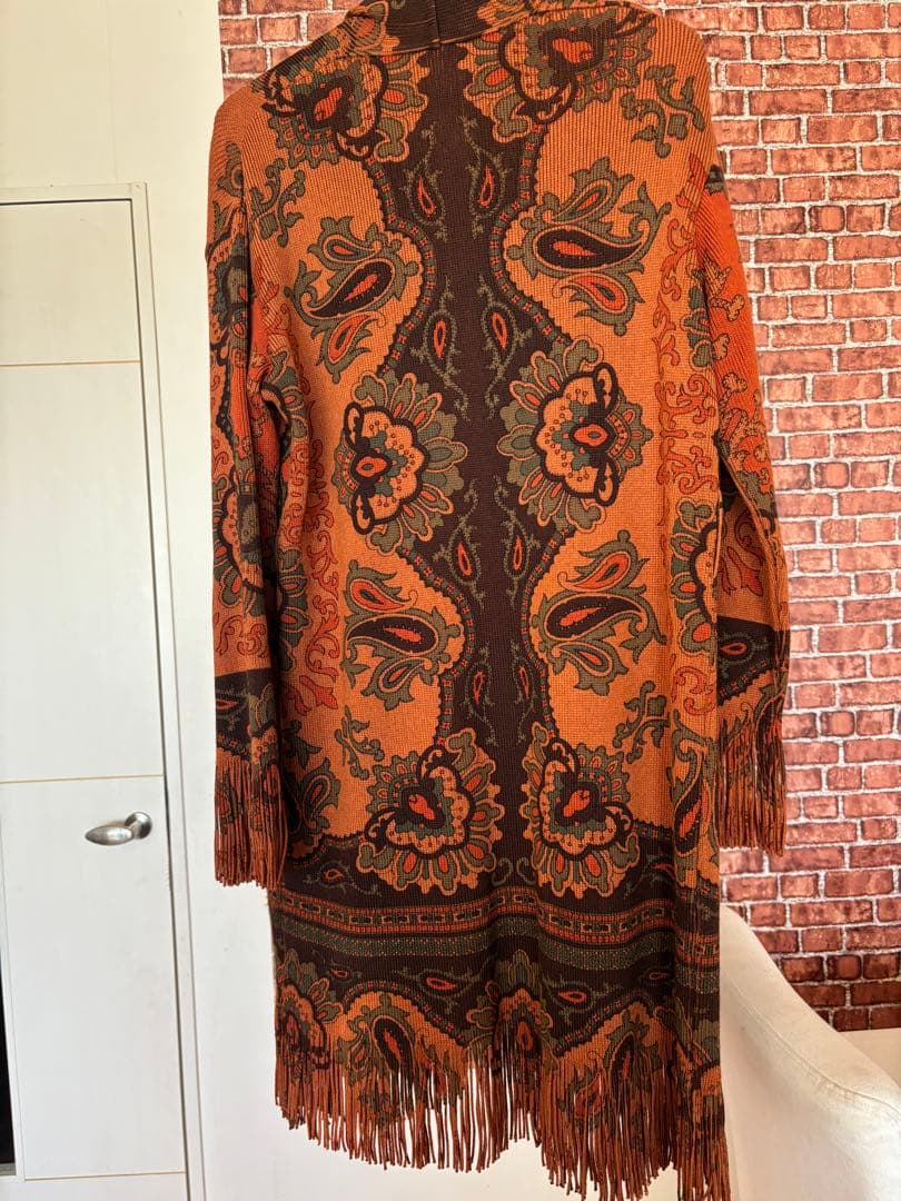 エトロ♡ウール　ニットカーディガン ペイズリー柄　38