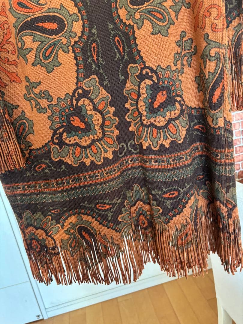 エトロ♡ウール　ニットカーディガン ペイズリー柄　38