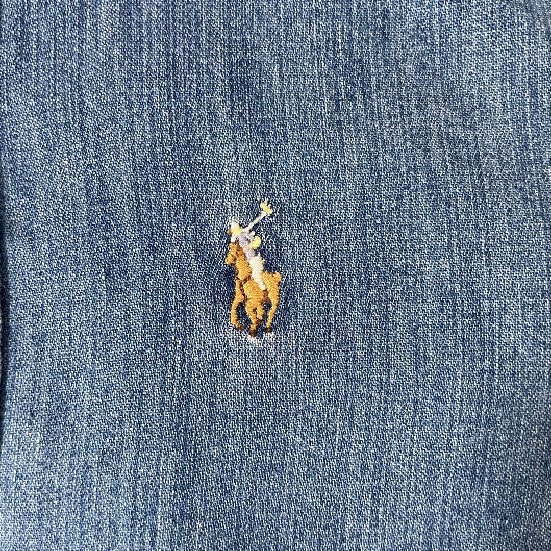 【新品未使用タグ付】90s POLO RALPH LAUREN 長袖 デニム