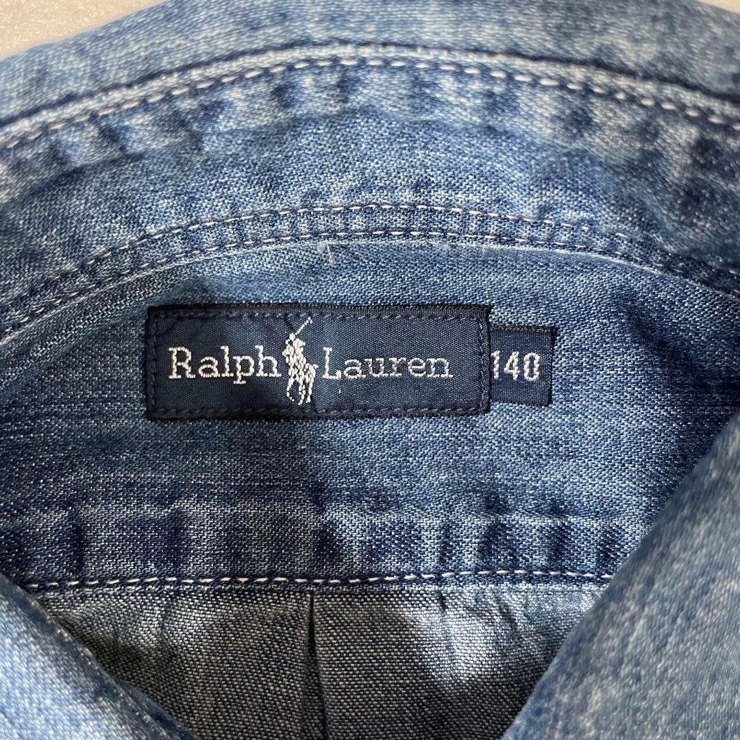 【新品未使用タグ付】90s POLO RALPH LAUREN 長袖 デニム