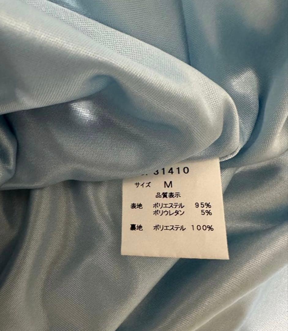 JEAN MACLEAN ワンショルダーロングドレス ライトブルー