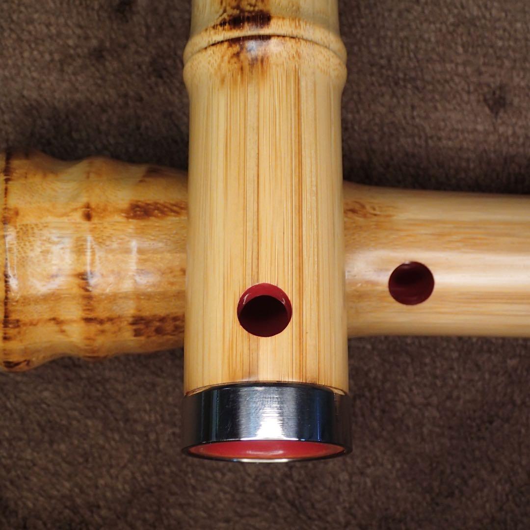 尺八 高級合竹曲管 蝴蝶 一尺五寸管(F管)