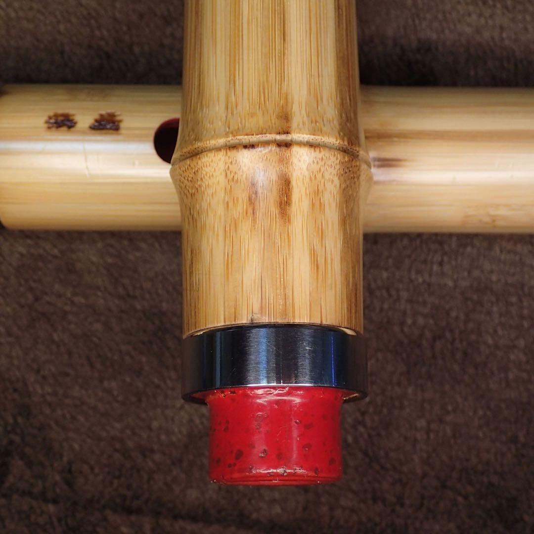 尺八 高級合竹曲管 蝴蝶 一尺五寸管(F管)