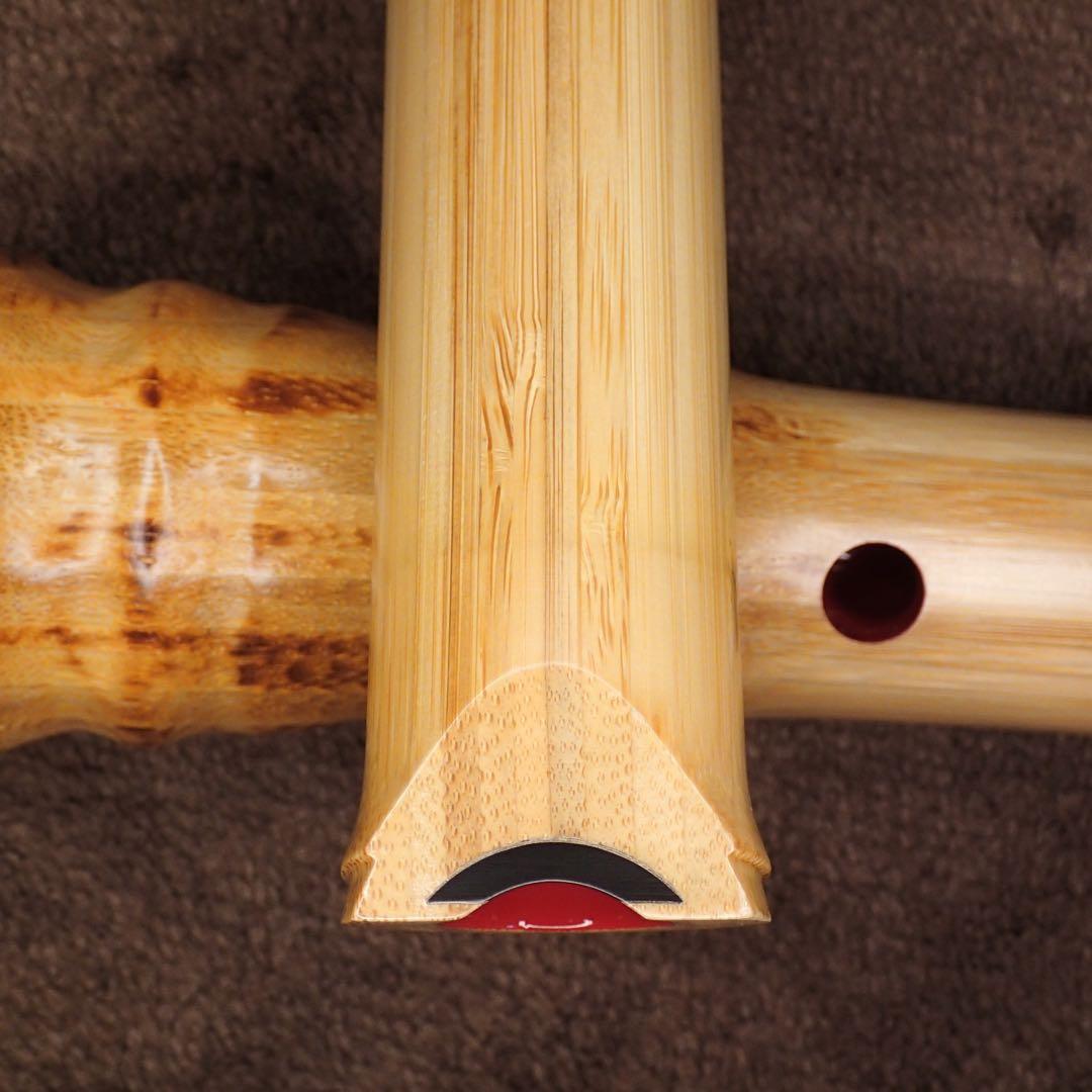 尺八 高級合竹曲管 蝴蝶 一尺五寸管(F管)