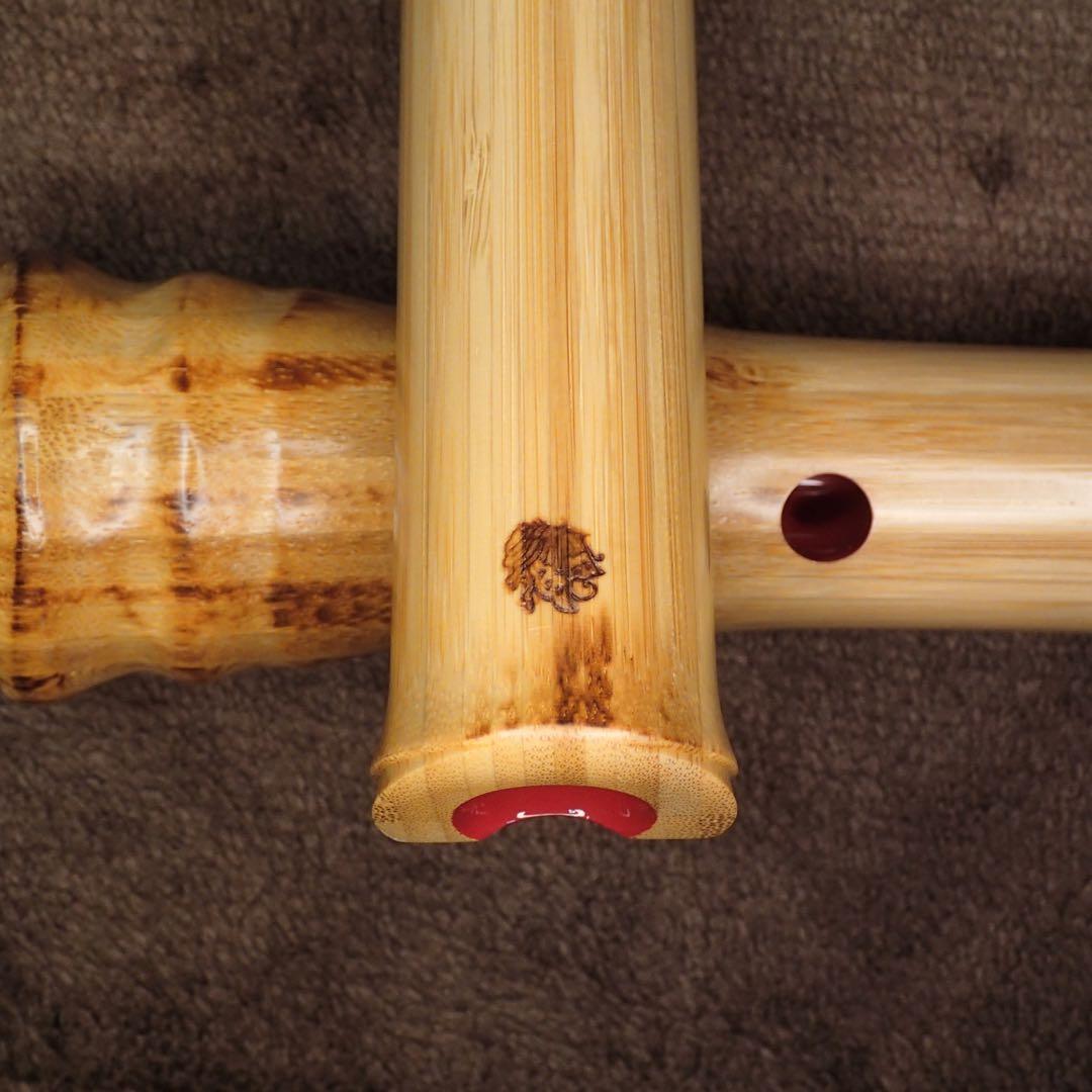 尺八 高級合竹曲管 蝴蝶 一尺五寸管(F管)