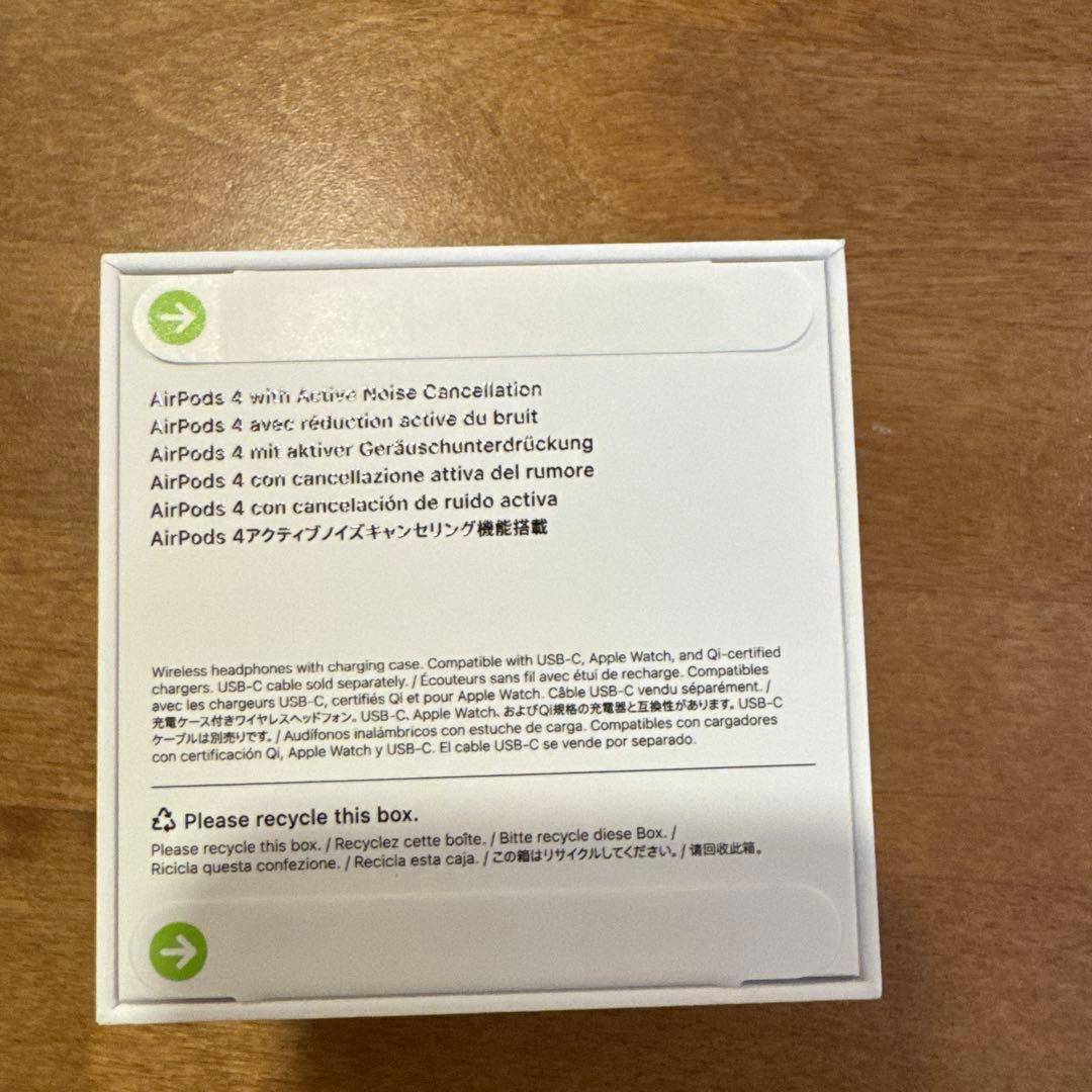 Apple AirPods 4 アクティブノイズキャンセリング新品未開封