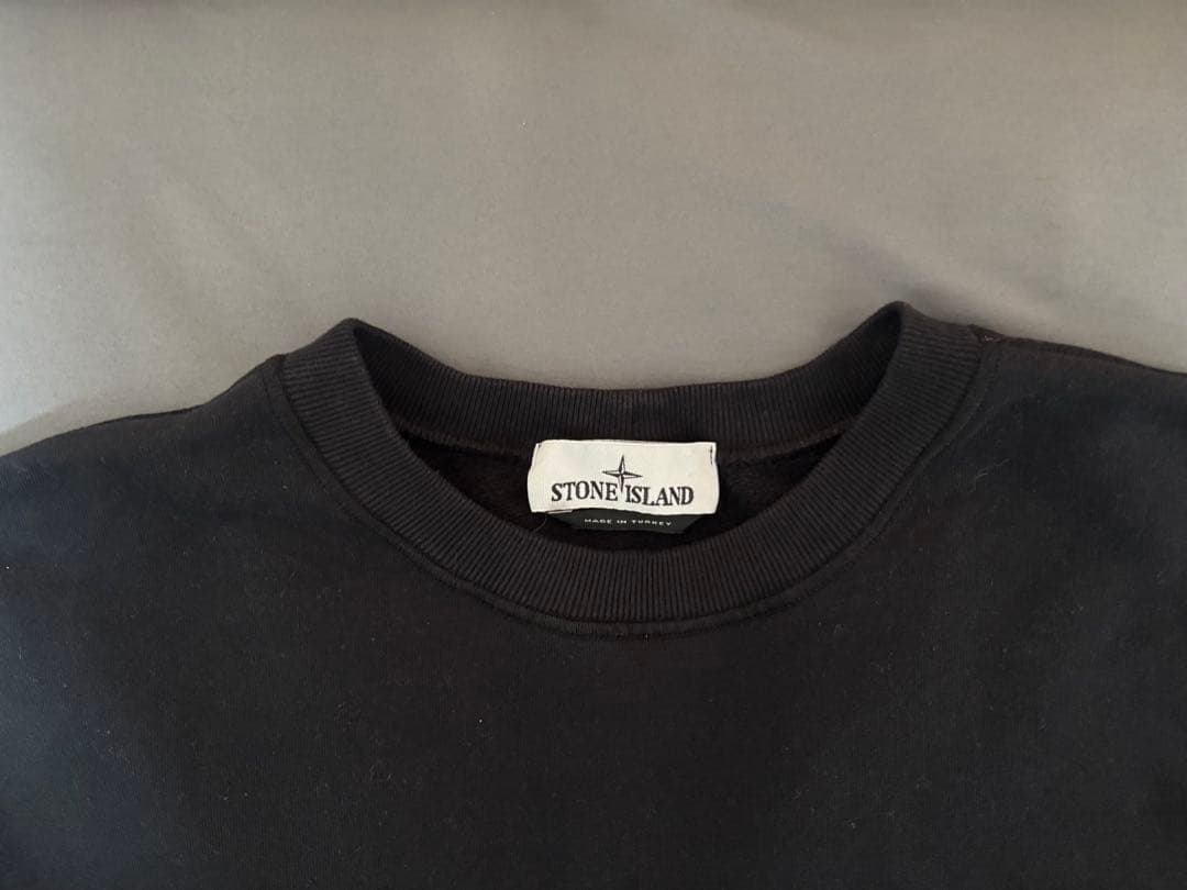 【裏起毛】STONE  ストーンアイランド スウェット ブラック M