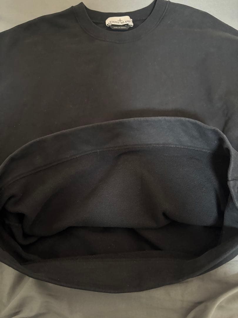 【裏起毛】STONE  ストーンアイランド スウェット ブラック M