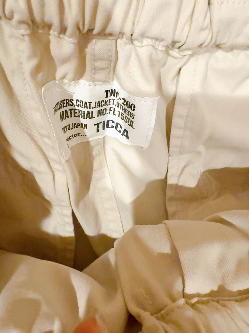 ticca 新品25AW商品 カーゴパンツ/TBEA-161 ベージュ