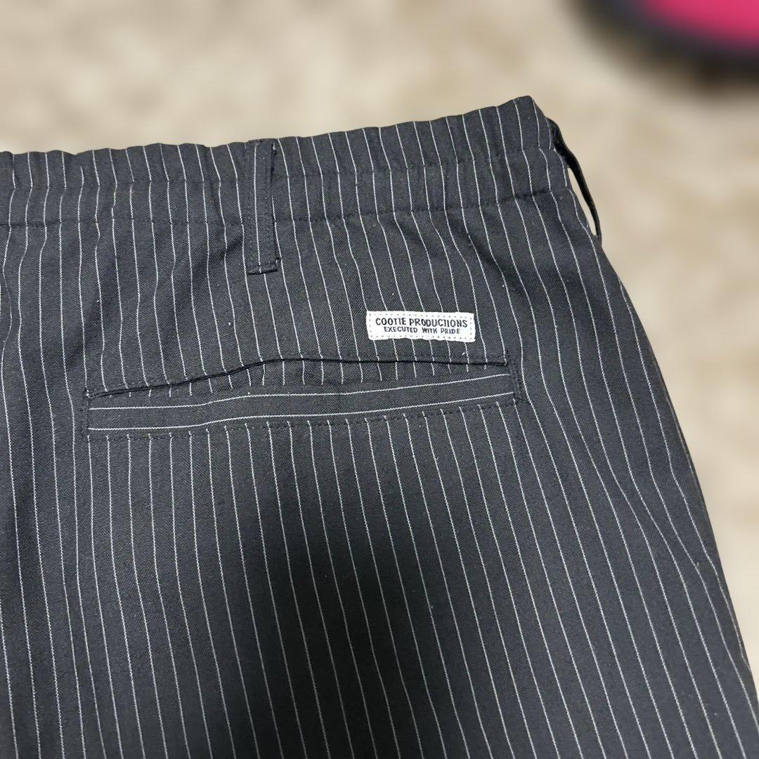 COOTIE PRODUCTIONS ストライプスラックス Lサイズ