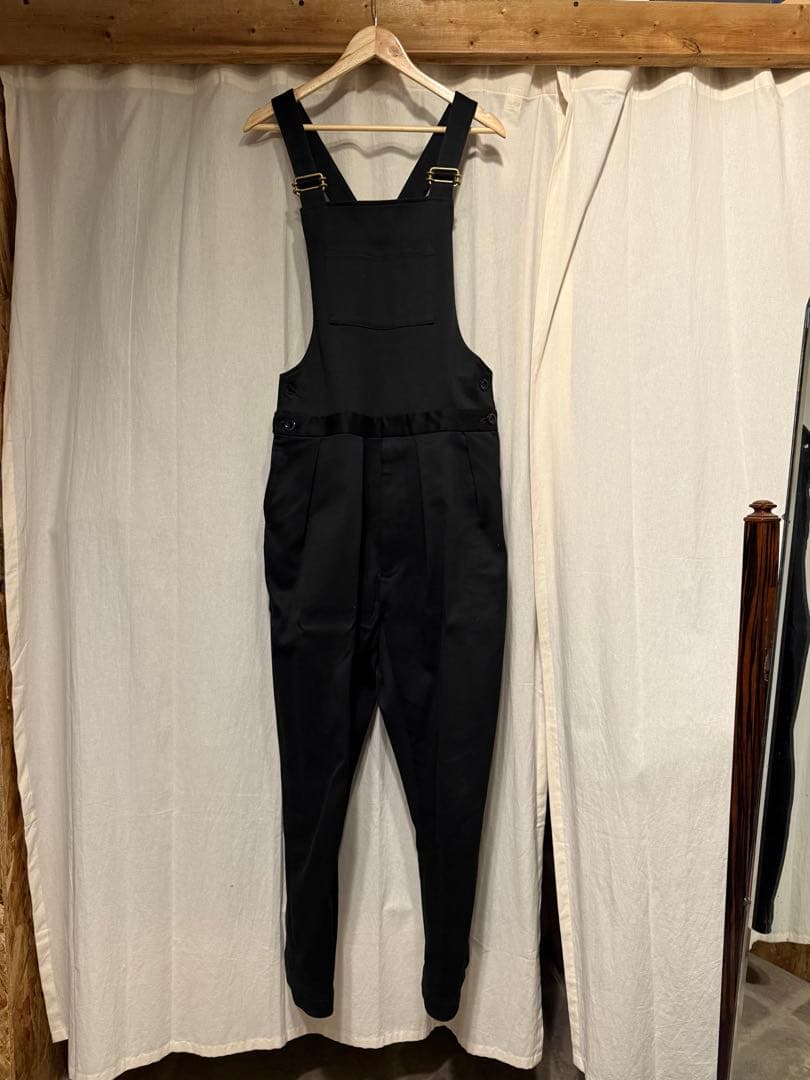 新年特価NEAT オーバーオール　コットンピケ　サイズM ブラック