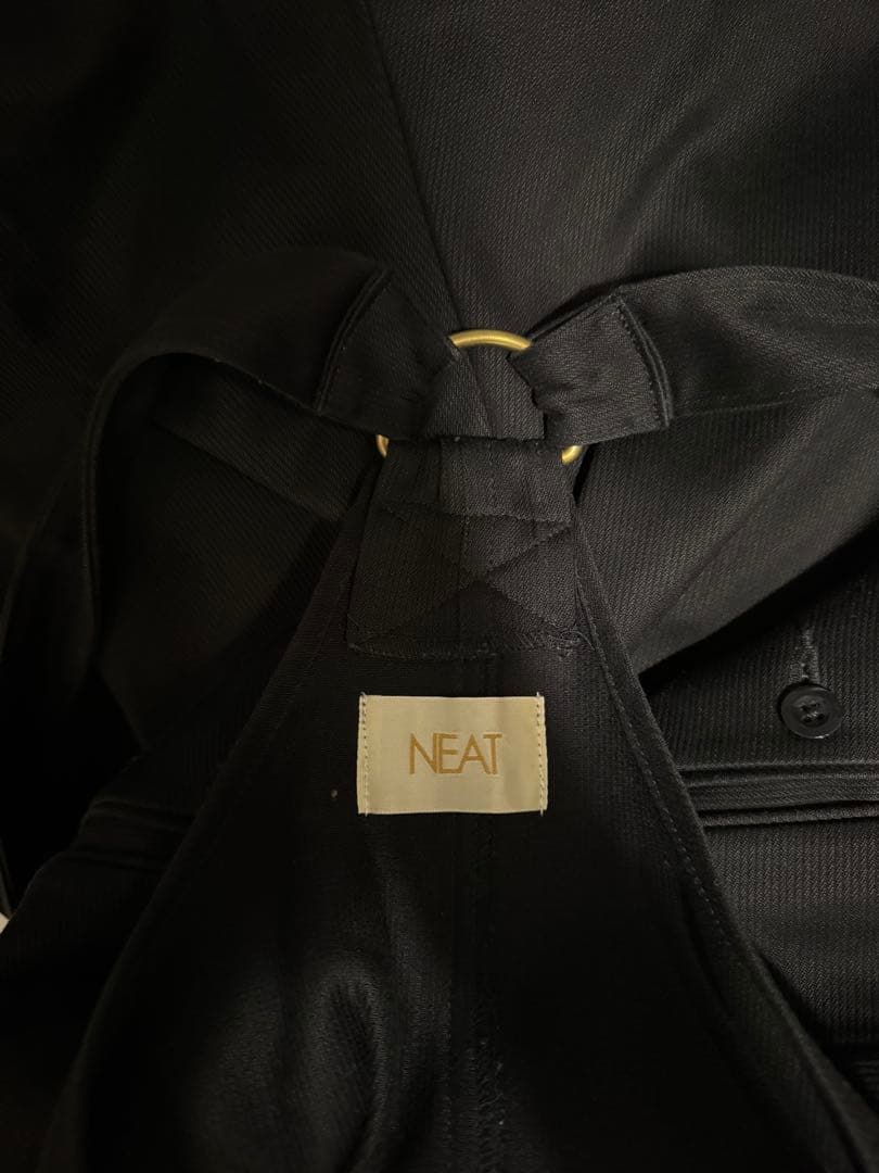新年特価NEAT オーバーオール　コットンピケ　サイズM ブラック