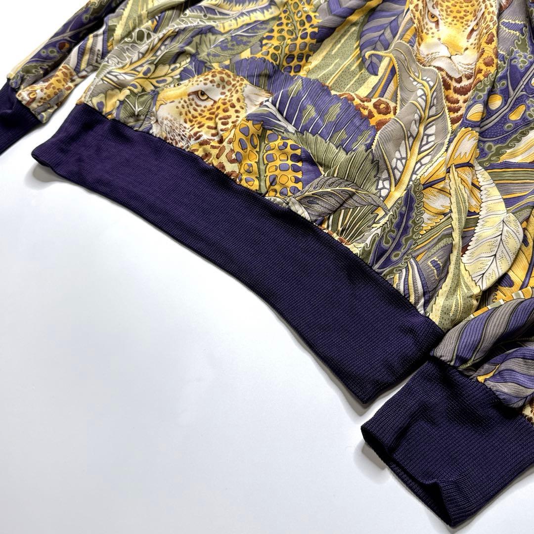 【美品】サルバトーレフェラガモ　シルクブラウス　カットソー　アニマル柄