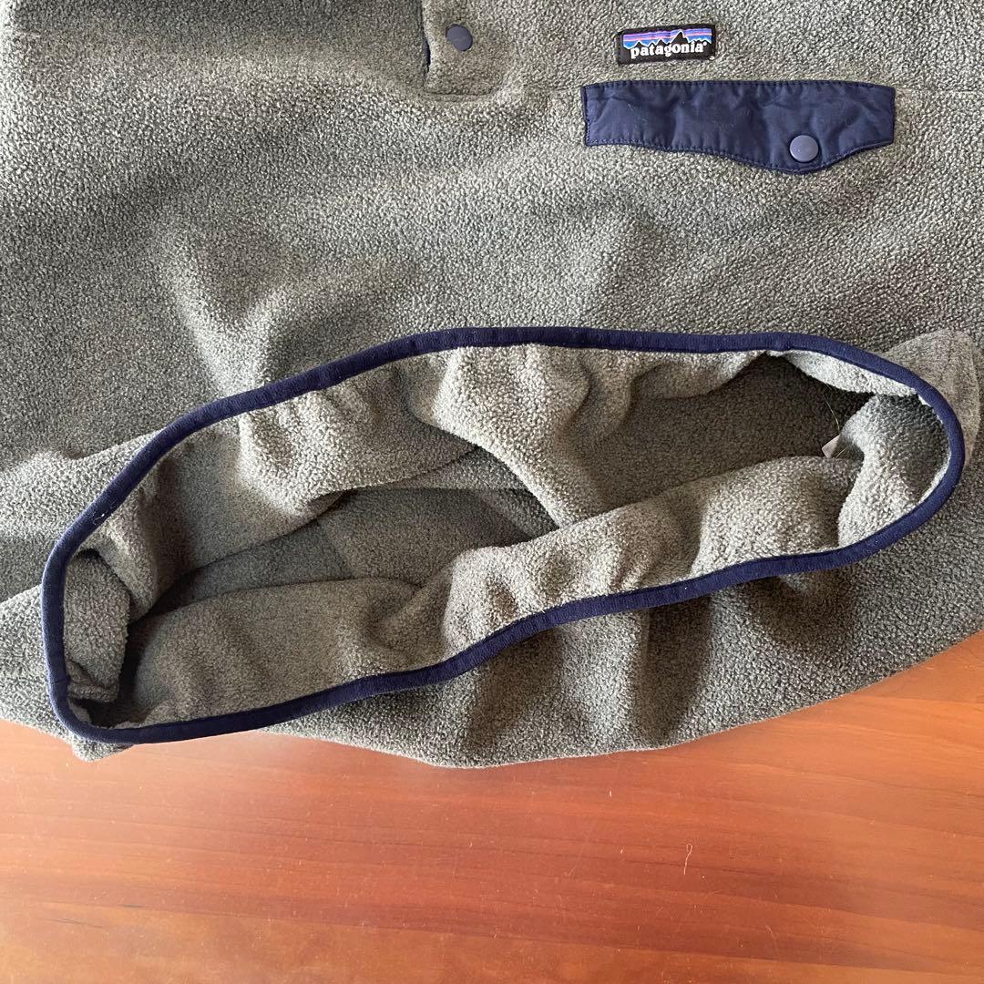 Patagonia Snap-Tフリース★ネイビー×グレー　メンズL★柴田ひかり