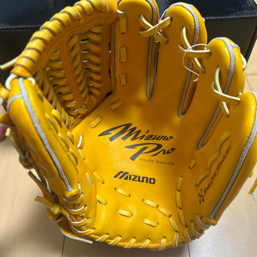 ミズノプロ硬式グローブ オレンジ