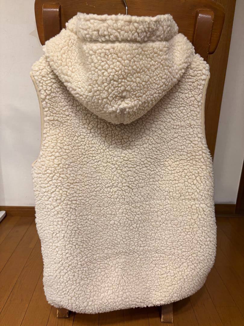 K*K様 Gymplehx フード付きボアベスト ホワイト